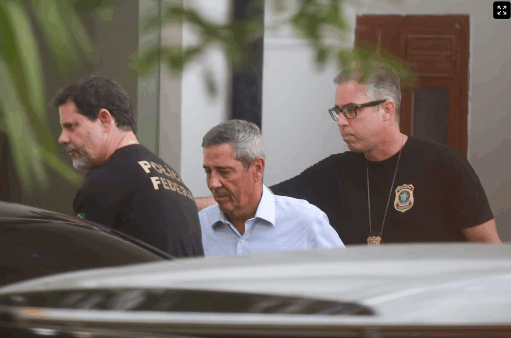 Walter Braga Netto foi preso em 14 de dezembro de 2024 por obstrução de justiça no processo por tentativa de golpe de Estado Foto: Pedro Kirilos