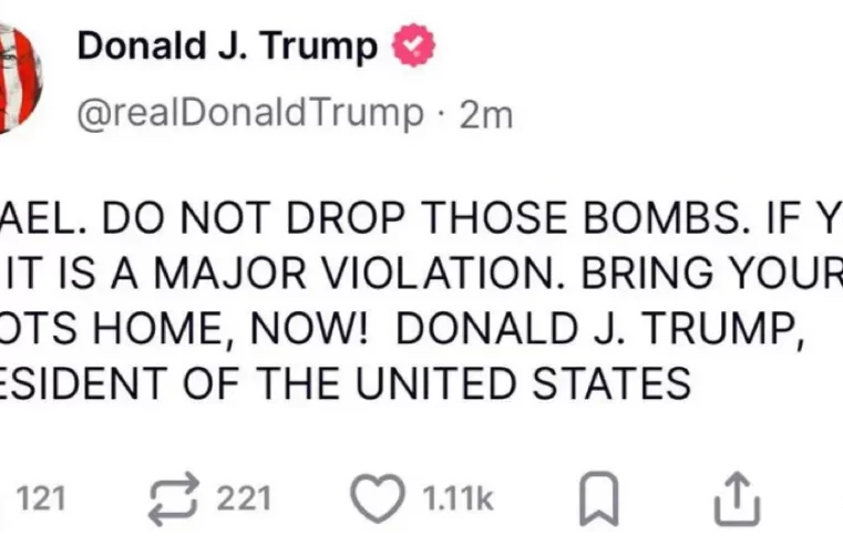 Trump acusa Israel de violar trégua com Irã e adverte contra novos ataques