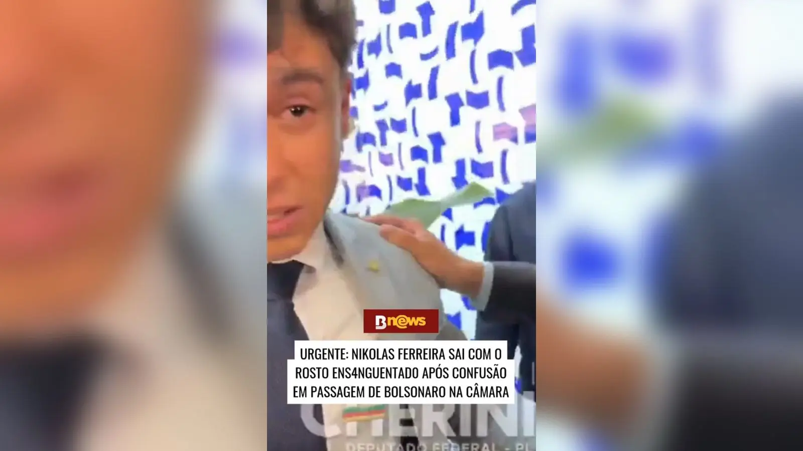 Nikolas desafia Bolsonaro e se fere durante visita tumultuada