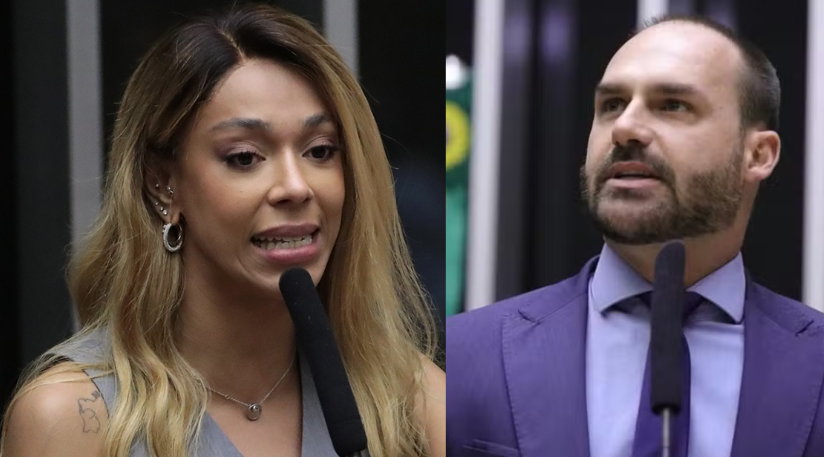 Erika Hilton aciona STF e PGR contra Eduardo Bolsonaro por ‘chantagem diplomática’