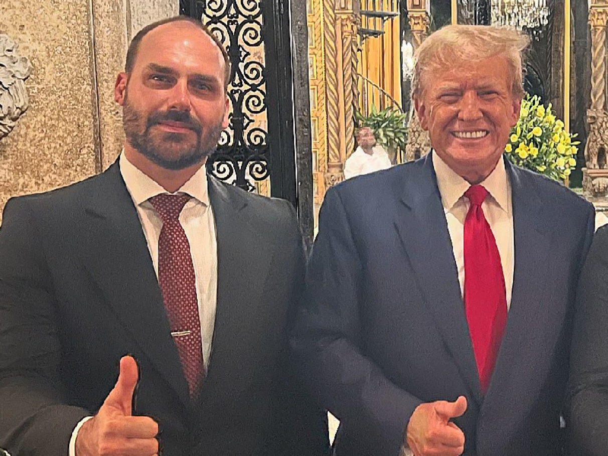 Eduardo Bolsonaro tentou ocultar trama golpista de Trump, revela PF