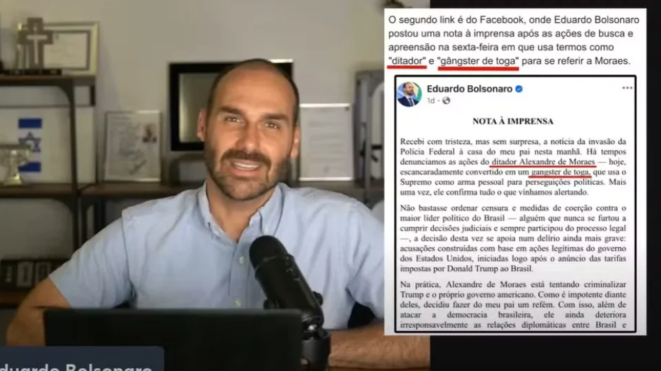 Eduardo Bolsonaro ataca PF em live e diretor-geral reage: “Não haverá intimidação”