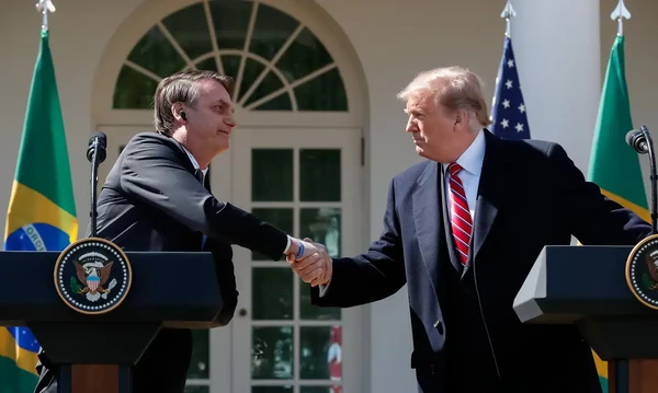 Bolsonaro agradece Trump por apoio e exalta “exemplo de fé e resiliência”