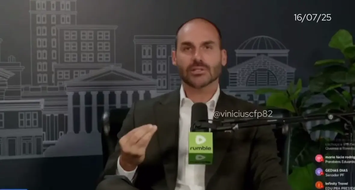 Eduardo Bolsonaro propõe anistia a golpistas como “solução” para o tarifaço de Trump