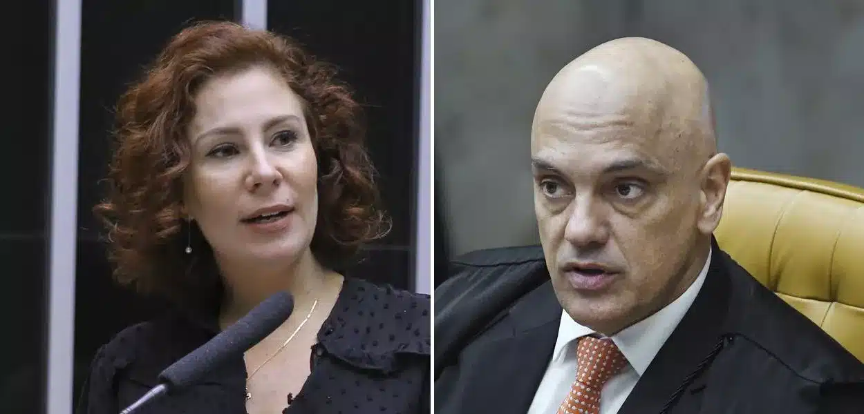 Moraes libera perfis de Carla Zambelli nas redes sociais com advertência e multa