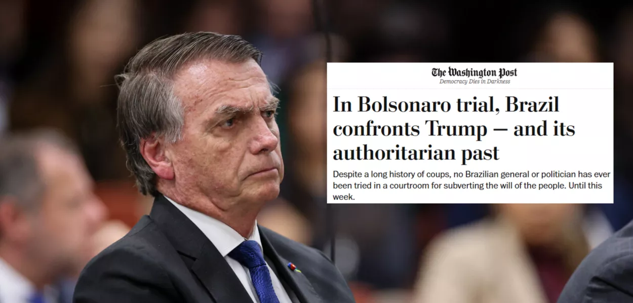 “Nenhum político brasileiro jamais foi julgado por tentar subverter a vontade do povo. Até esta semana” — destaca o Washington Post sobre o julgamento de Bolsonaro