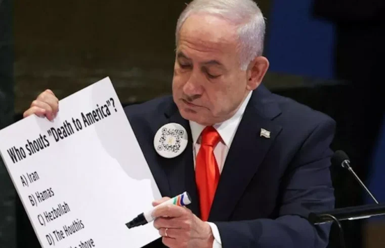 Netanyahu desafia a ONU, nega genocídio em Gaza e veta Estado palestino