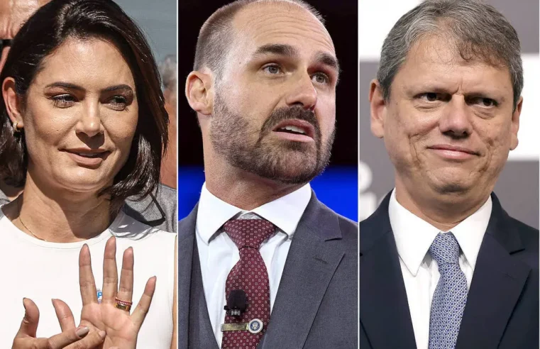 Eduardo Bolsonaro rejeita chapa Tarcísio-Michelle para 2026 e define disputa familiar