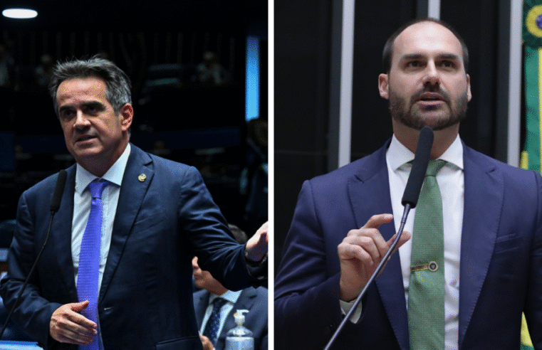 Eduardo Bolsonaro rebate críticas de Ciro Nogueira e ataca “plano pessoal”