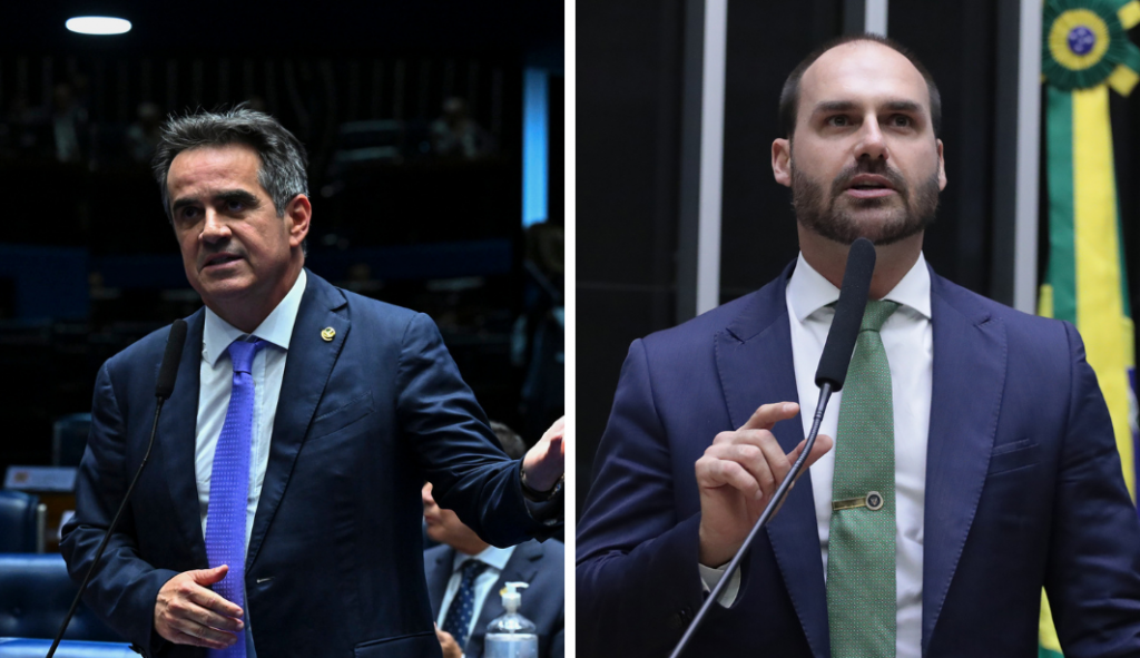 Eduardo Bolsonaro rebate críticas de Ciro Nogueira e ataca “plano pessoal”
