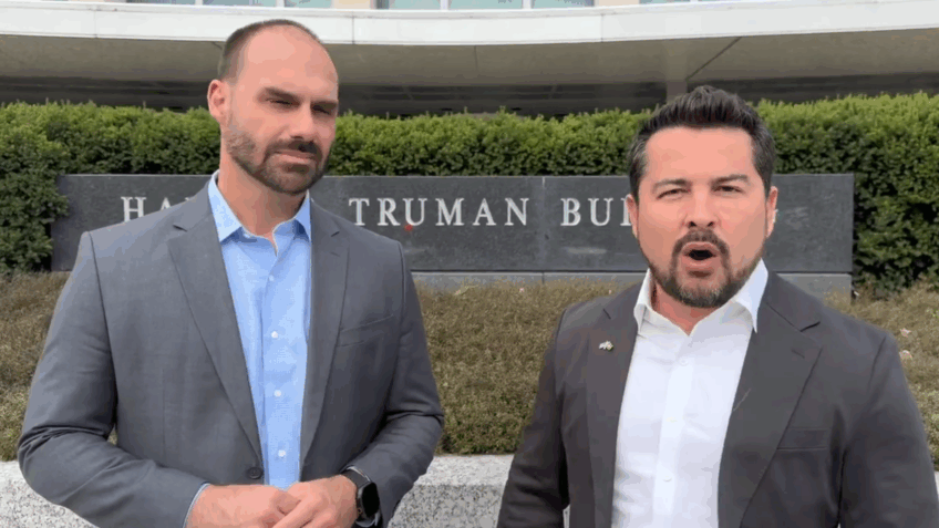 Paulo Figueiredo e Eduardo Bolsonaro são barrados ao tentar sabotar reunião com Rubio