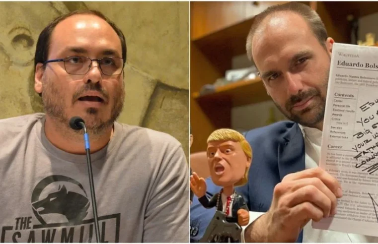 Eduardo e Carlos Bolsonaro inventam nova mentira sobre Lula com objetivo de incitar Trump contra o Brasil
