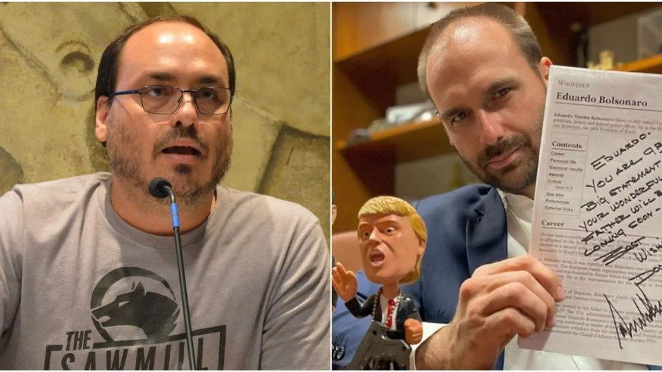 Eduardo e Carlos Bolsonaro inventam nova mentira sobre Lula com objetivo de incitar Trump contra o Brasil