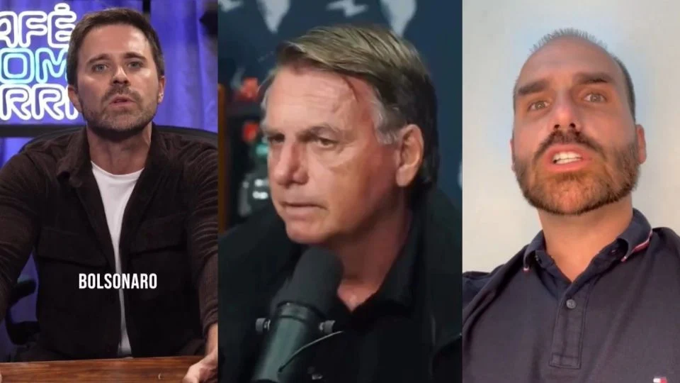 Eduardo Bolsonaro incita ataques contra influenciador que vai entrevistar o pai