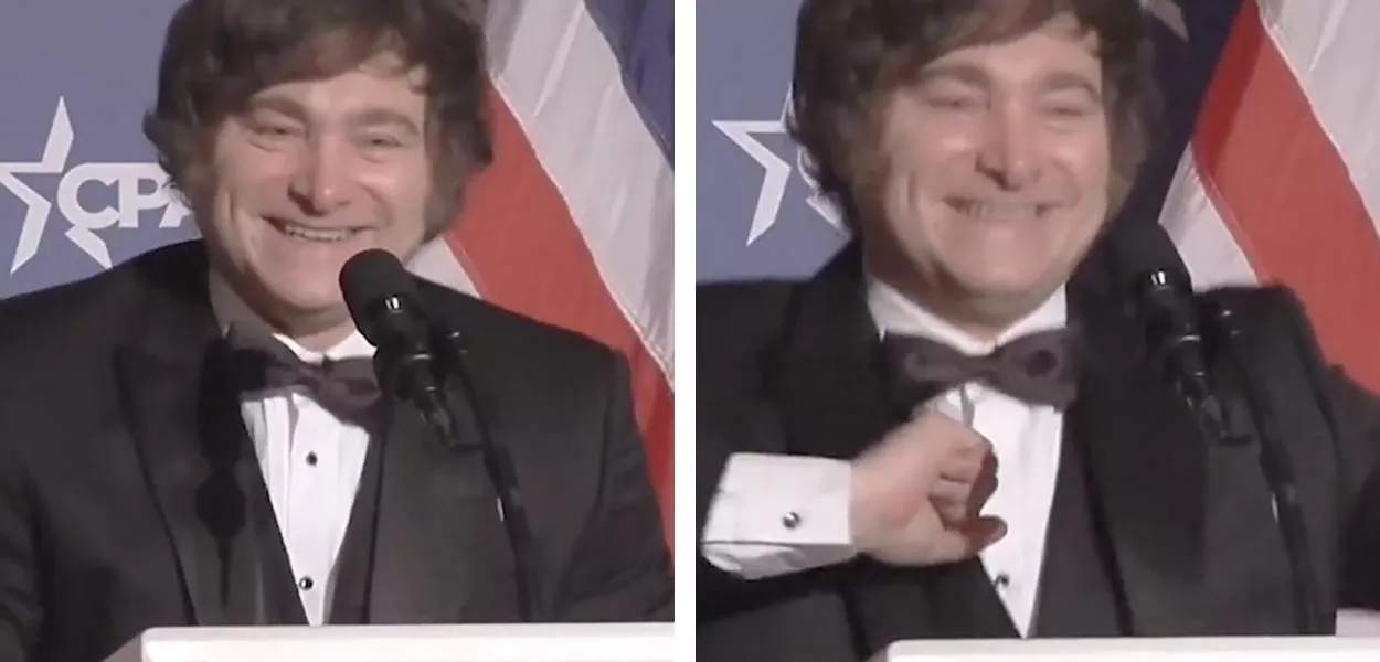 Javier Milei faz “dancinha” para Donald Trump enquanto argentinos vivem insegurança alimentar