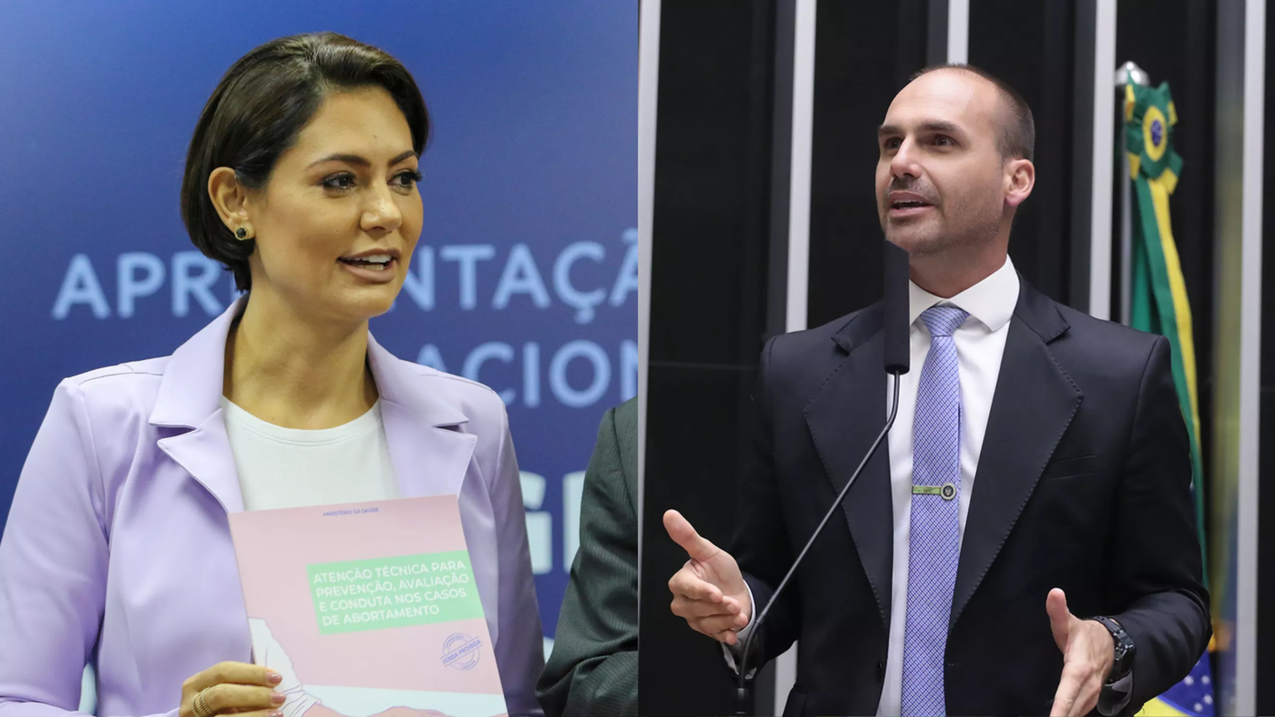 Eduardo Bolsonaro explode disputa e proclama Flávio mais pronto que Michelle para Planalto