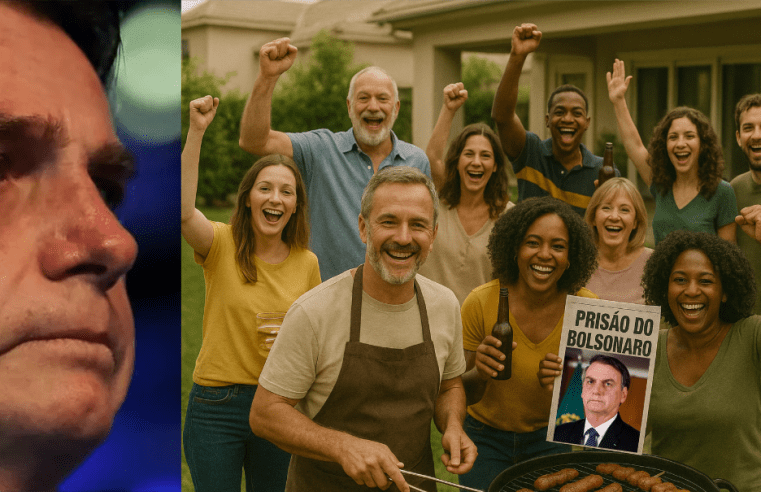 Vizinhos de Bolsonaro comemoram prisão com recado irônico: “Hoje tá bom pra fazer churrasco”