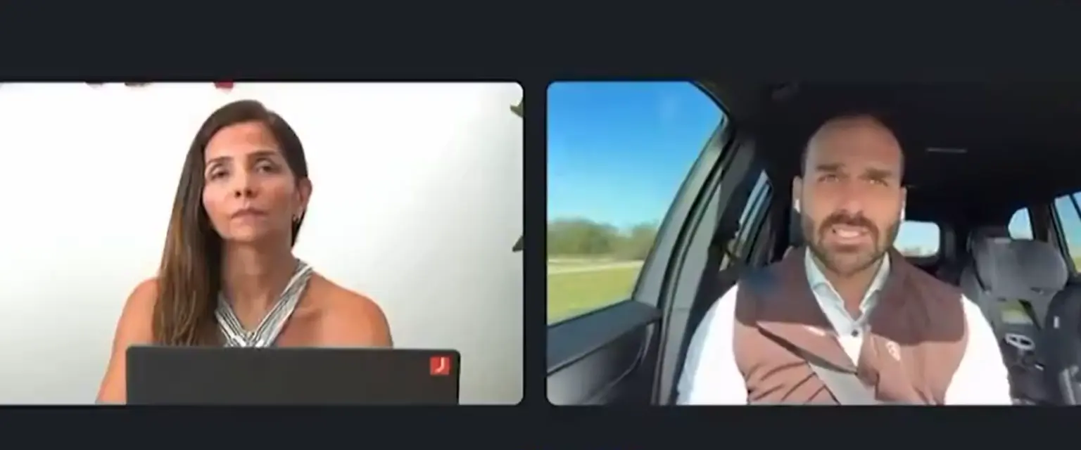 Eduardo Bolsonaro afirma que pai “pode morrer preso”, mas uma absolvição “acabar-ia até com o soluço”