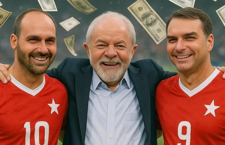 Danilo Gentili acusa Eduardo e Flávio Bolsonaro de jogar “no time” de Lula