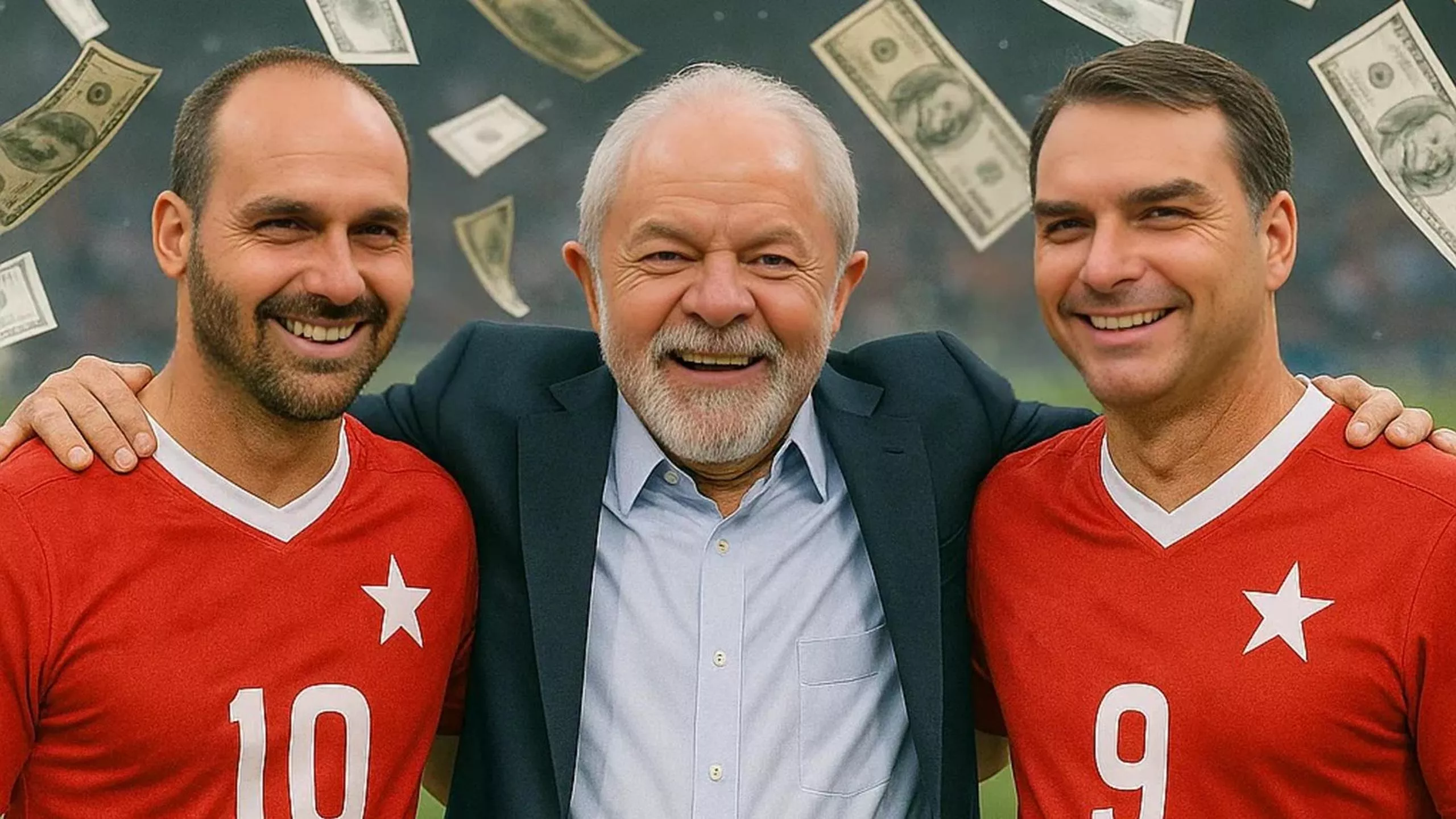 Danilo Gentili acusa Eduardo e Flávio Bolsonaro de jogar “no time” de Lula