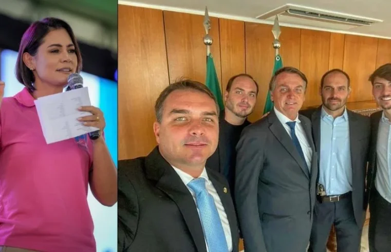 Michelle Bolsonaro declara guerra a Flávio, Carlos e Eduardo: “Jamais negociarei valores”