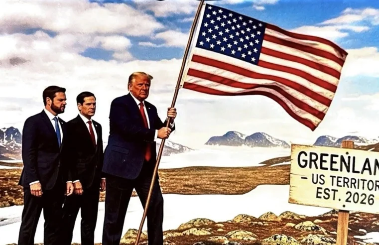 Trump publica imagem de IA fincando bandeira dos EUA na Groenlândia e acirra debate internacional